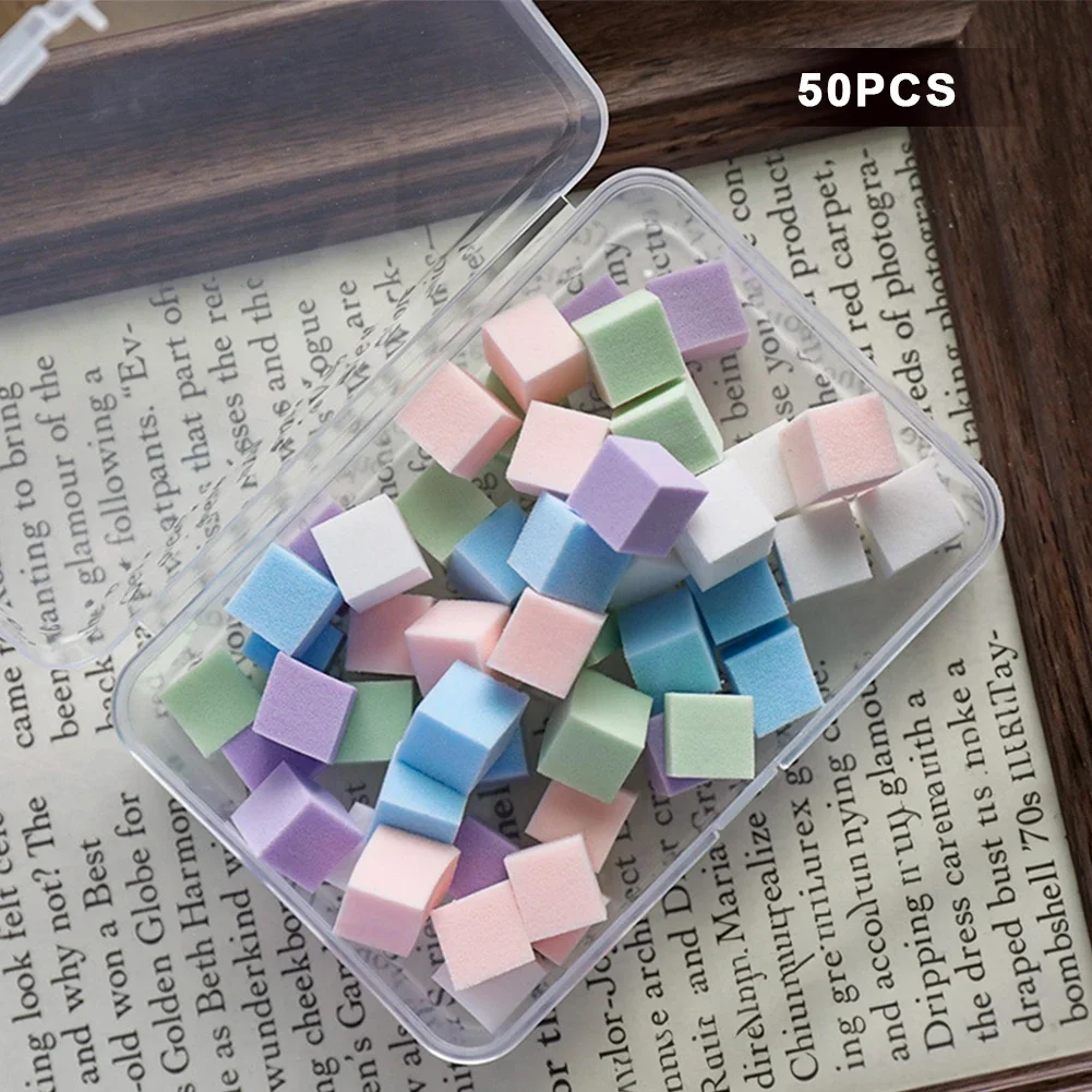 Nail Art Ombre Pink - Small Cube Nail Blending Sponge Set,