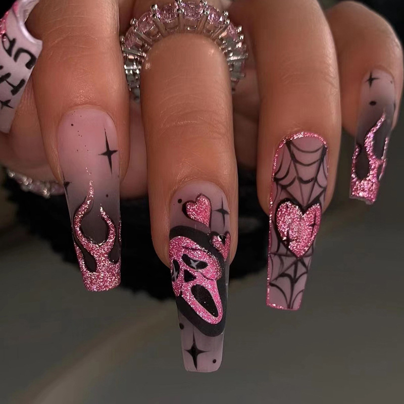 24pcs Glitter Pink Sequins Fak - Nail Art Gliter 评论和价格