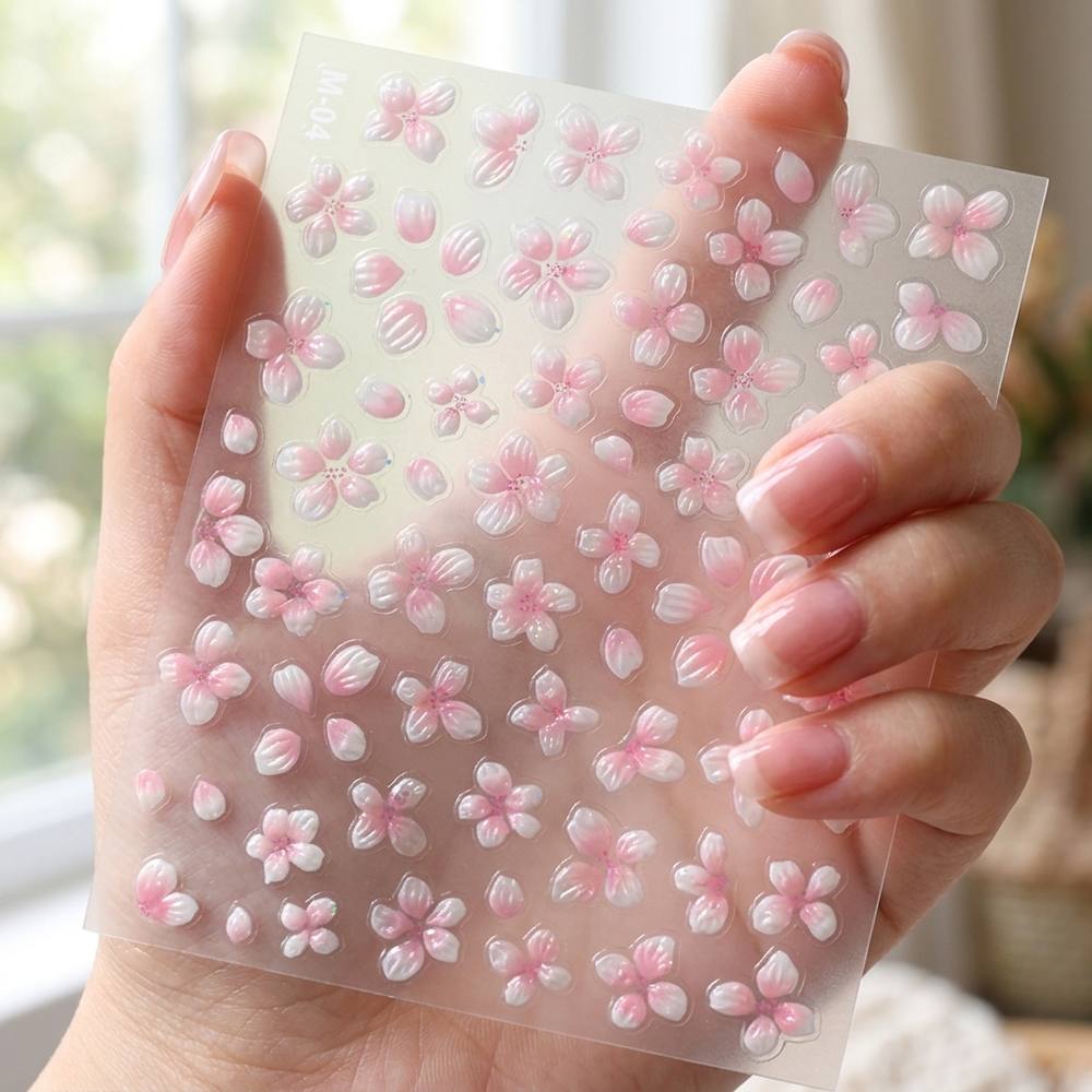 1Pc Embossed Gradient Ombre De - Nail Art Ombre Pink 评论和价格