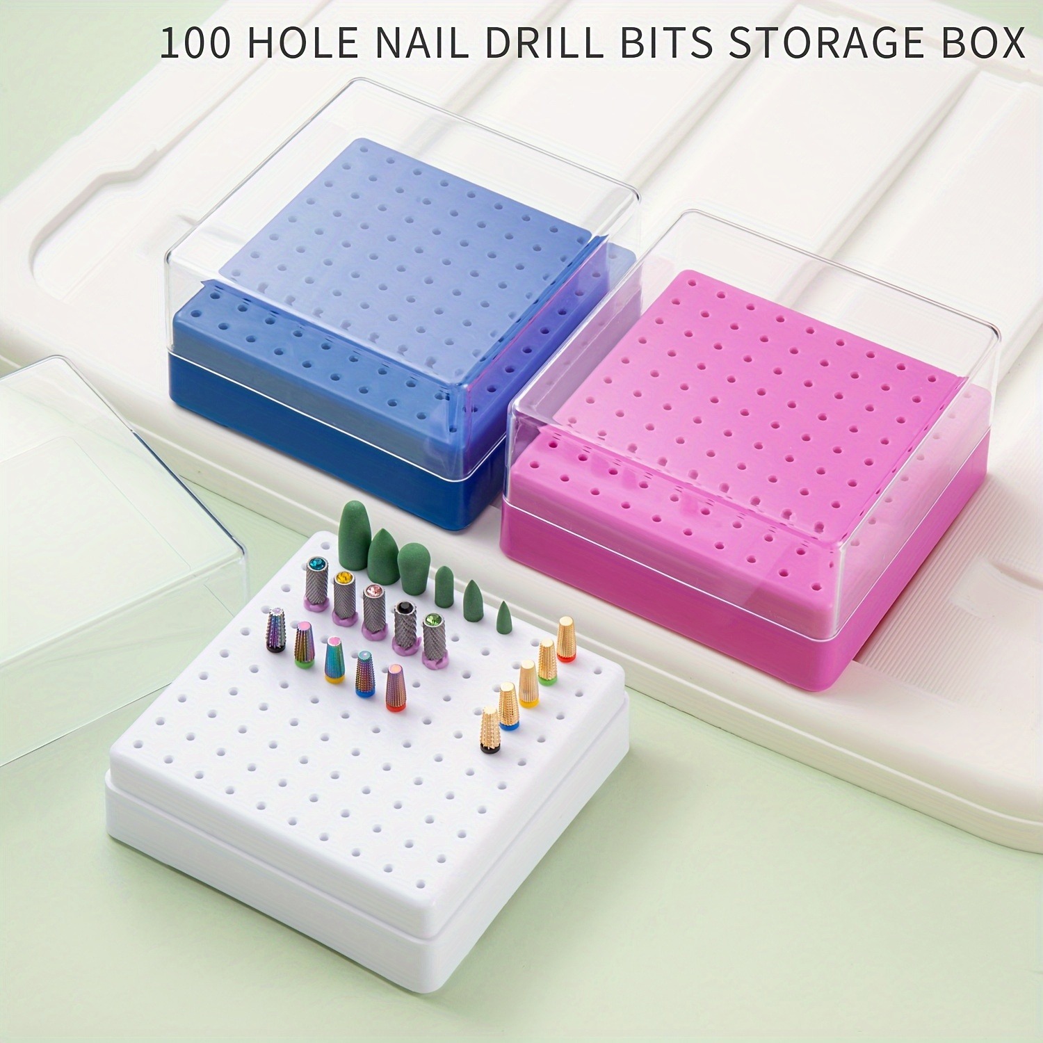 30/100 Hole 1PC of Various Sty - Nail Drill Machine 评论和价格