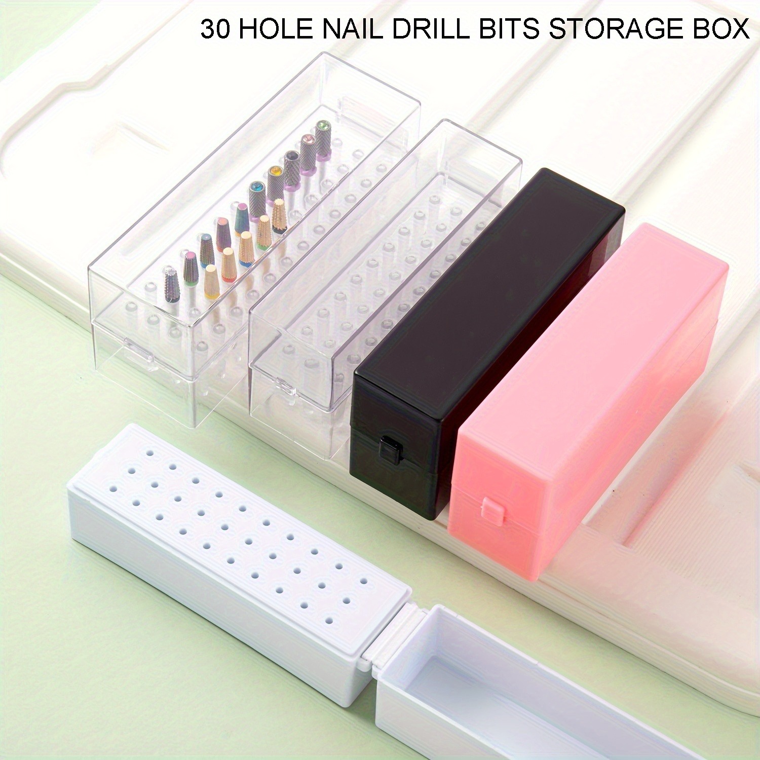 30/100 Hole 1PC of Various Sty - Nail Drill Machine 评论和价格