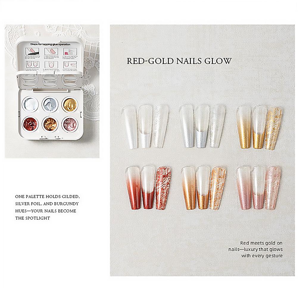6 Colors Ombre Nail Gradient G - Nail Art Ombre Pink 评论和价格