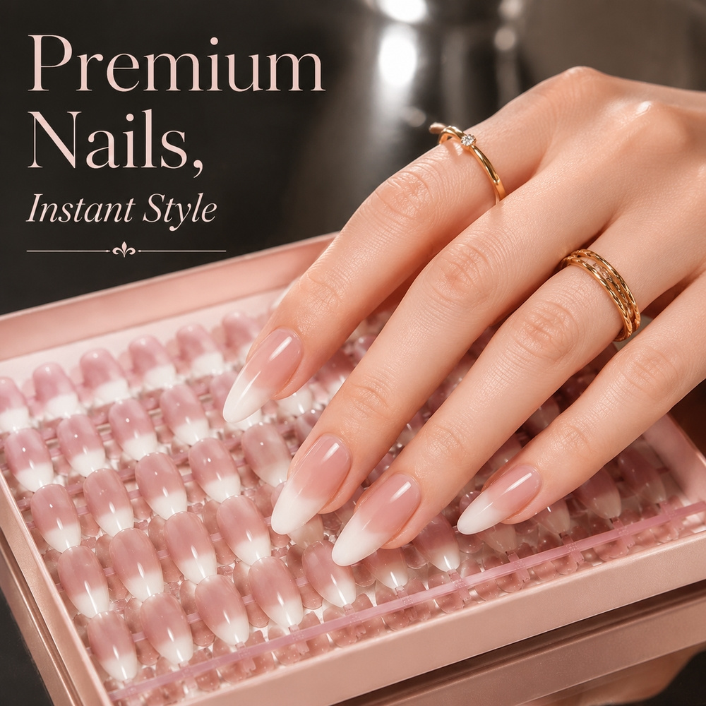 150Pcs Ins Style French Gradie - Nail Art Ombre Pink 评论和价格