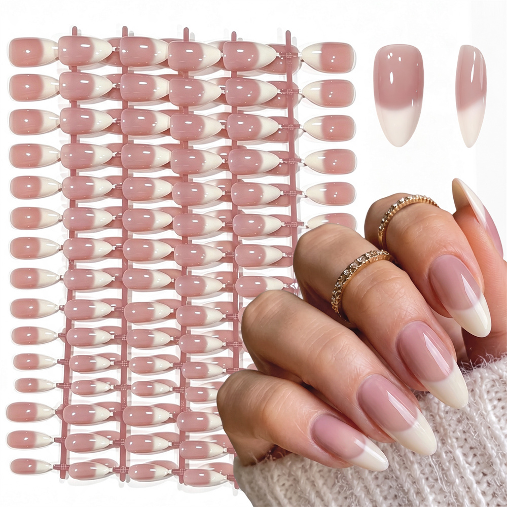 150Pcs Ins Style French Gradie - Nail Art Ombre Pink 评论和价格