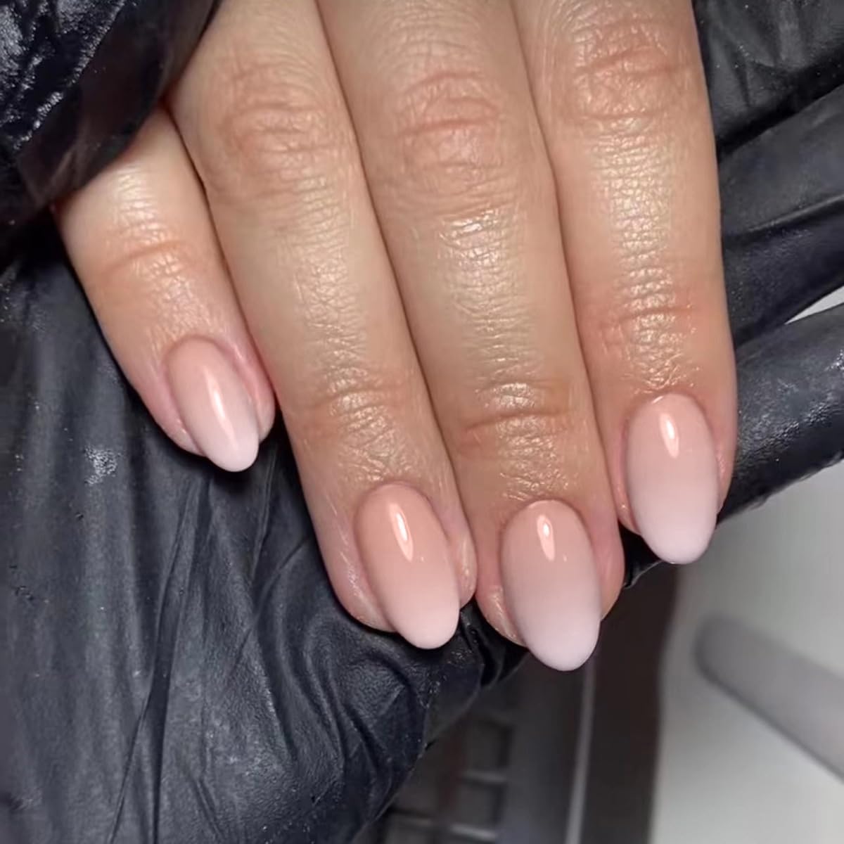 120PCS Medium Oval Ombre Pink  - Nail Art Ombre Pink 评论和价格