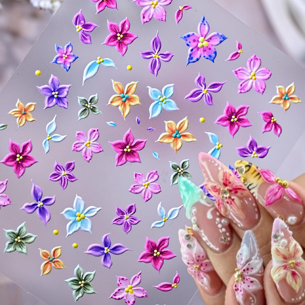 1Pcs 5D Embossed Ombre Pink Li - Nail Art Ombre Pink 评论和价格