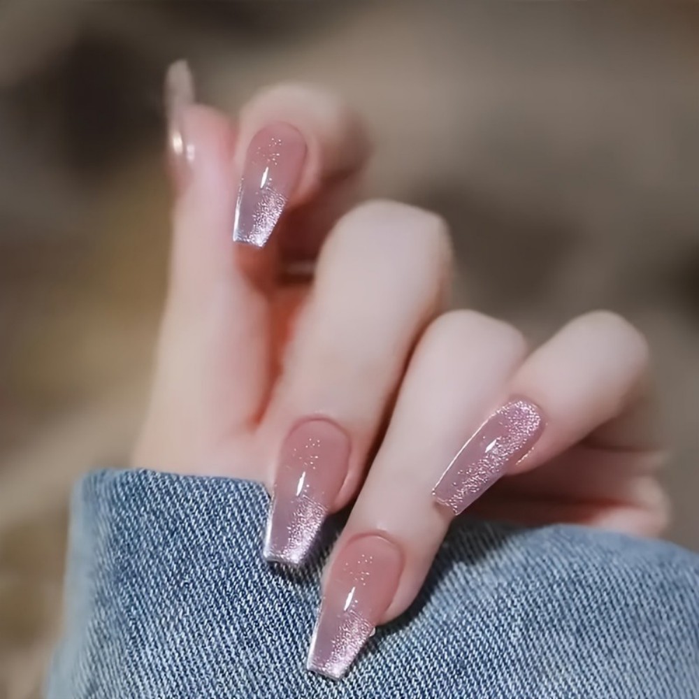 24pcs Sparkling Pink Glitter C - Nail Art Gliter 评论和价格