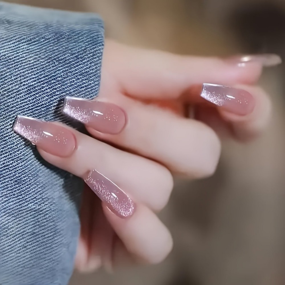 24pcs Sparkling Pink Glitter C - Nail Art Gliter 评论和价格