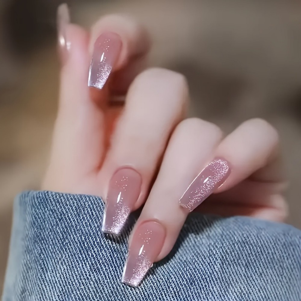 24pcs Sparkling Pink Glitter C - Nail Art Gliter 评论和价格