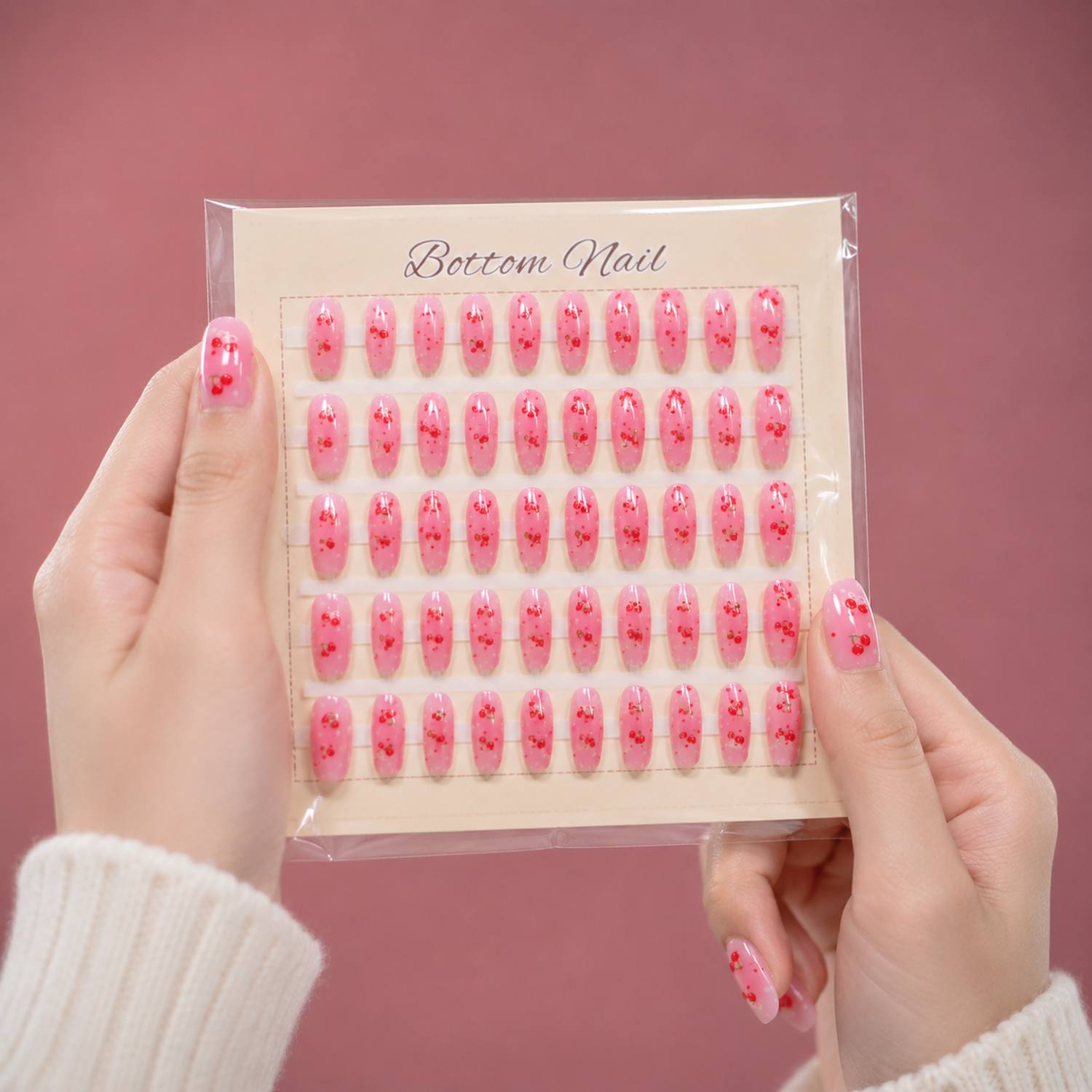 1Bag Pink Ombre With Glossy Ch - Nail Art Ombre Pink 评论和价格
