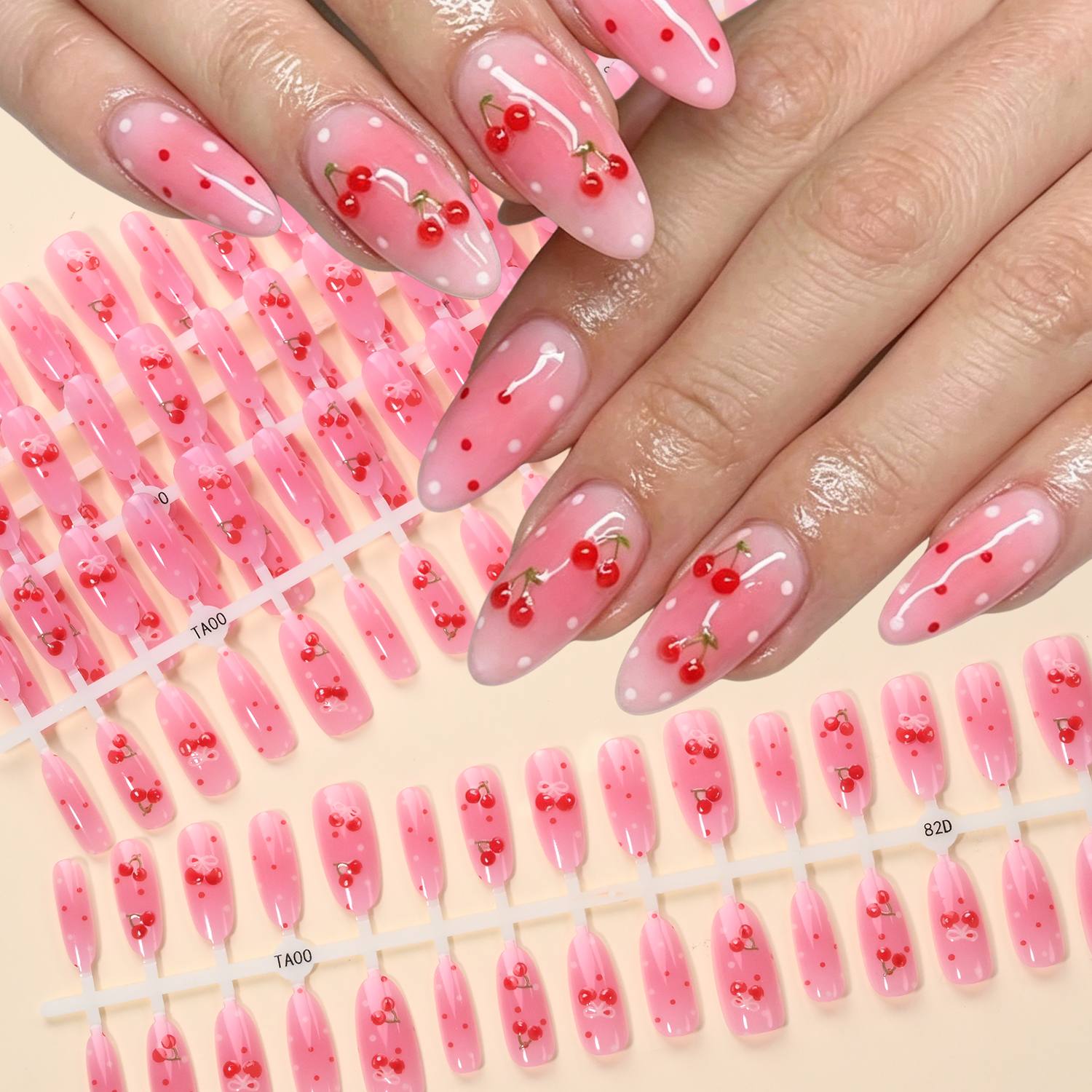 1Bag Pink Ombre With Glossy Ch - Nail Art Ombre Pink 评论和价格