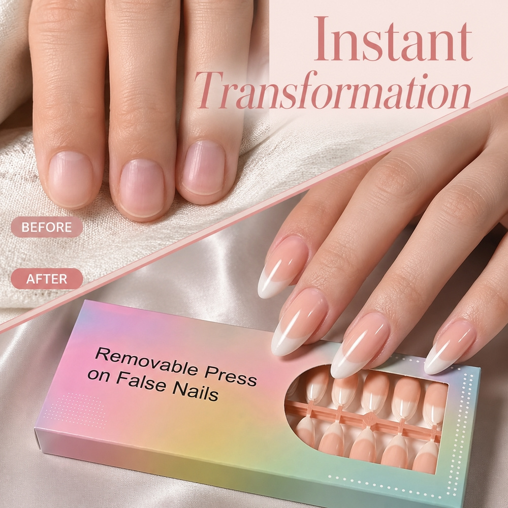 150Pcs Ins Trendy French Ombre - Nail Art Ombre Pink 评论和价格