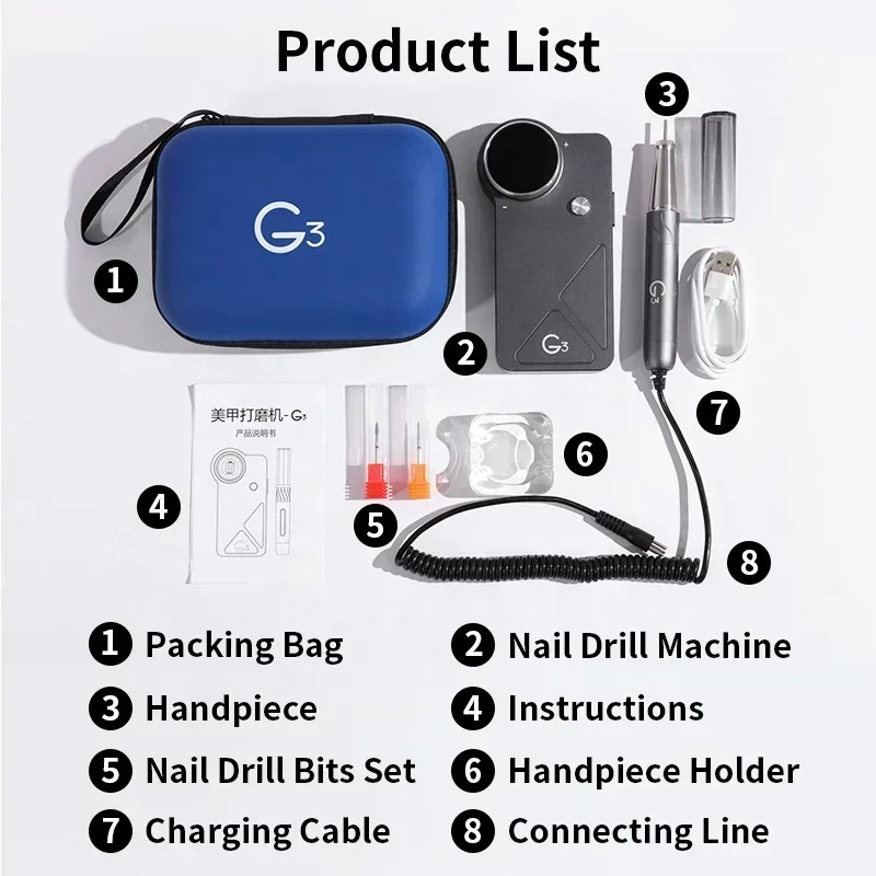 oxxi UV G3 40000 rpm Brushless - Nail Drill Machine 评论和价格