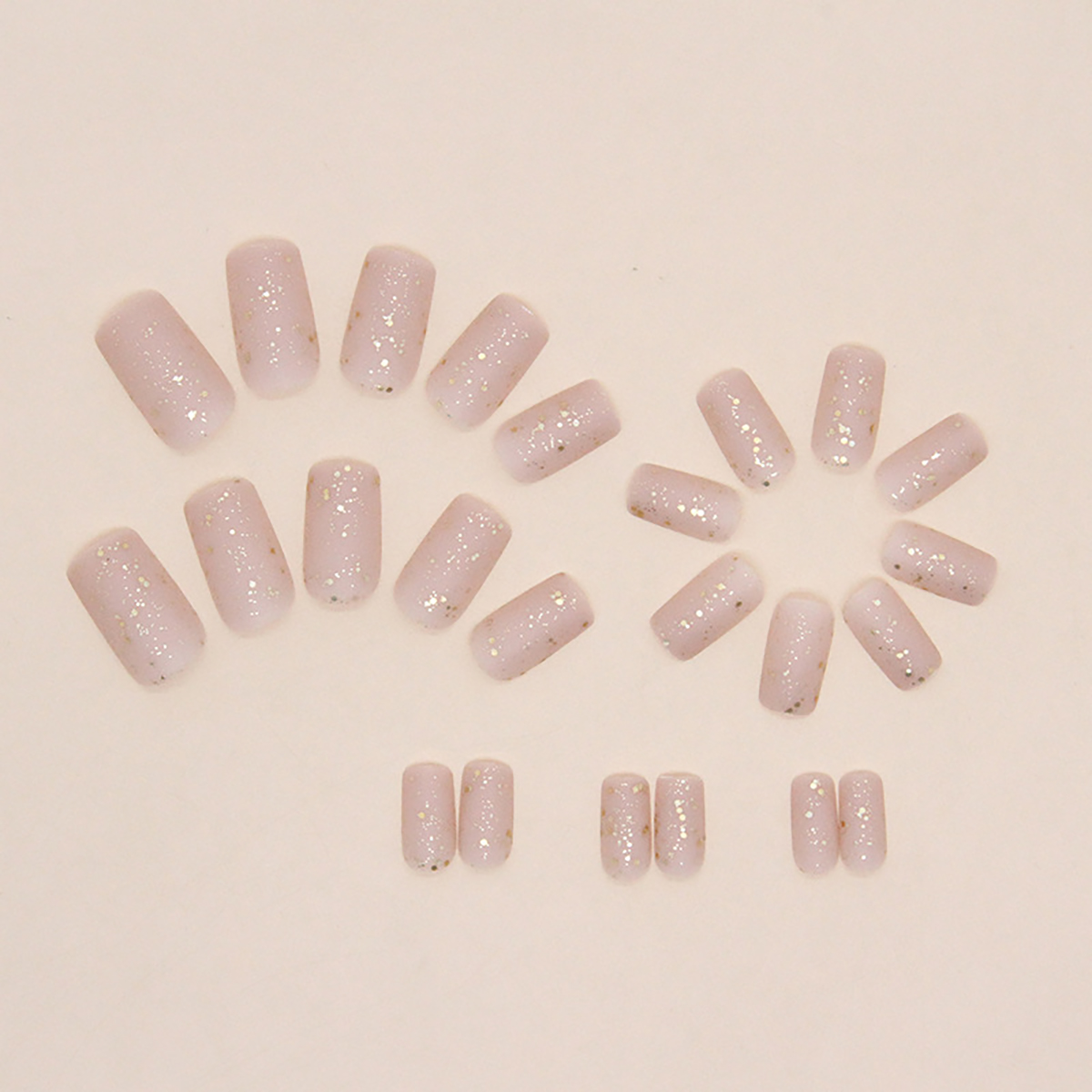 24 pieces of medium square fro - Nail Art Gliter 评论和价格