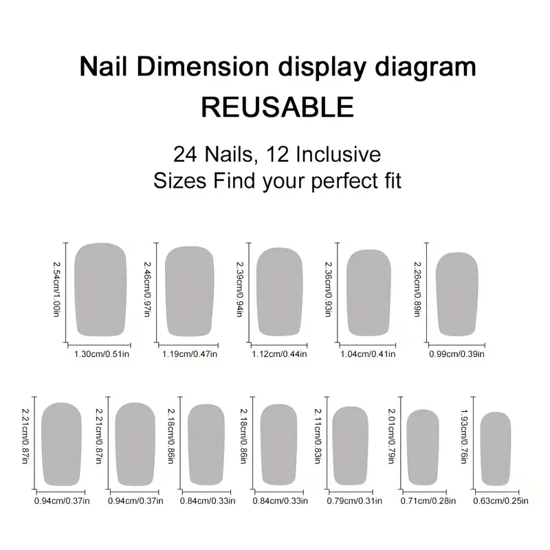 24 pieces of medium square fro - Nail Art Gliter 评论和价格